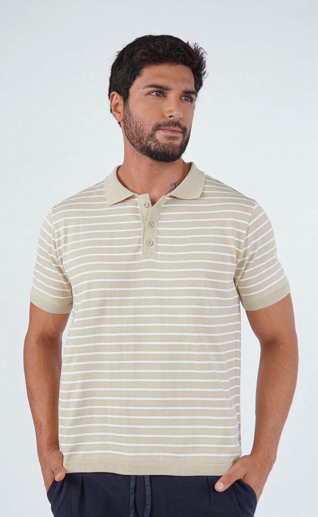 POLO CAM LIST KNIT