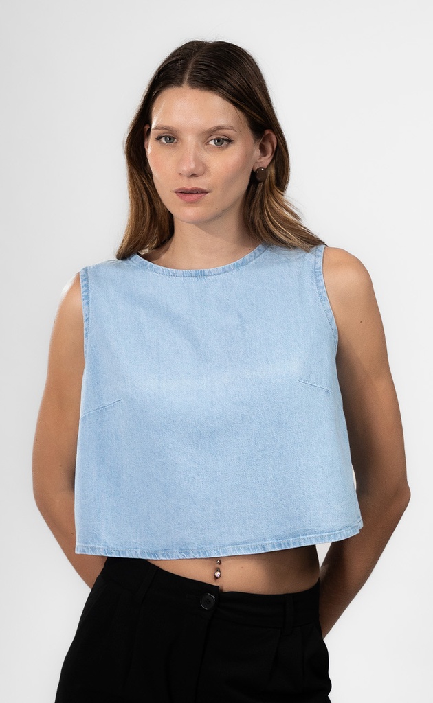 BLUSA DENIM MC