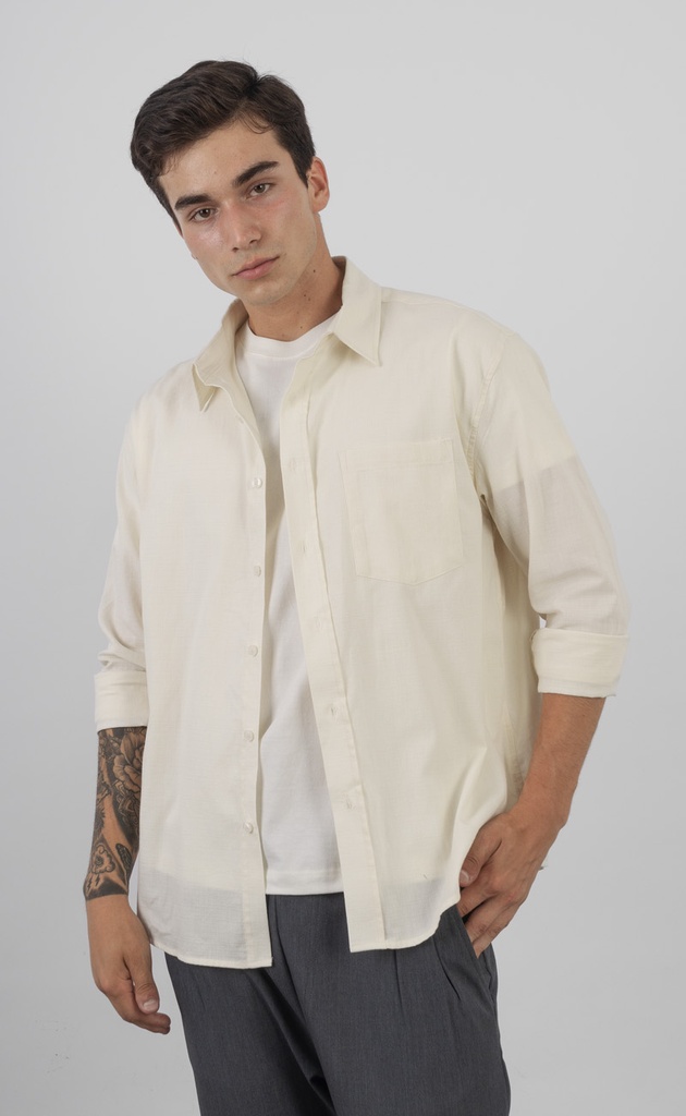 CAMISA RELAXED LIN