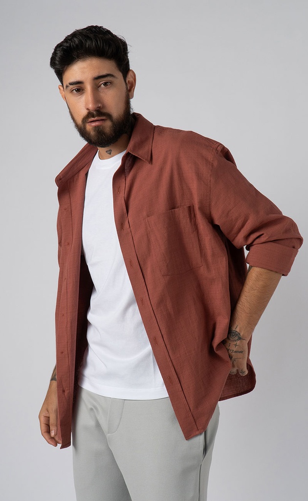 CAMISA RELAXED LIN